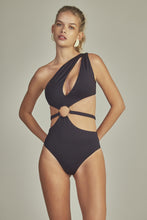 Załaduj obraz do przeglądarki galerii, Model Front: Empress One-Piece Ariel Body Black