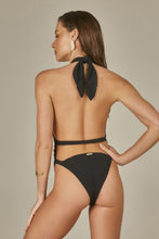 Załaduj obraz do przeglądarki galerii, Model Back: Empress One-Piece Body Grace Textura Pique Preto