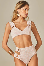 Załaduj obraz do przeglądarki galerii, Gallery: Empress Set Hoop Sloane Pink Tweed Texture