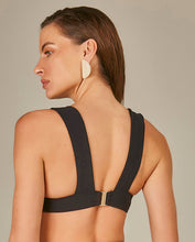 Załaduj obraz do przeglądarki galerii, Model Back: Empress Top Top Biquini Mia Textura Flat Preto