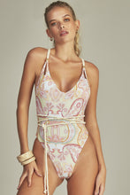 Załaduj obraz do przeglądarki galerii, Gallery: Empress One-Piece Leticia Body Green Paisley
