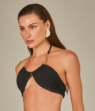 Załaduj obraz do przeglądarki galerii, Image 02: Empress Top Top Biquini Bardot Textura Pique Preto
